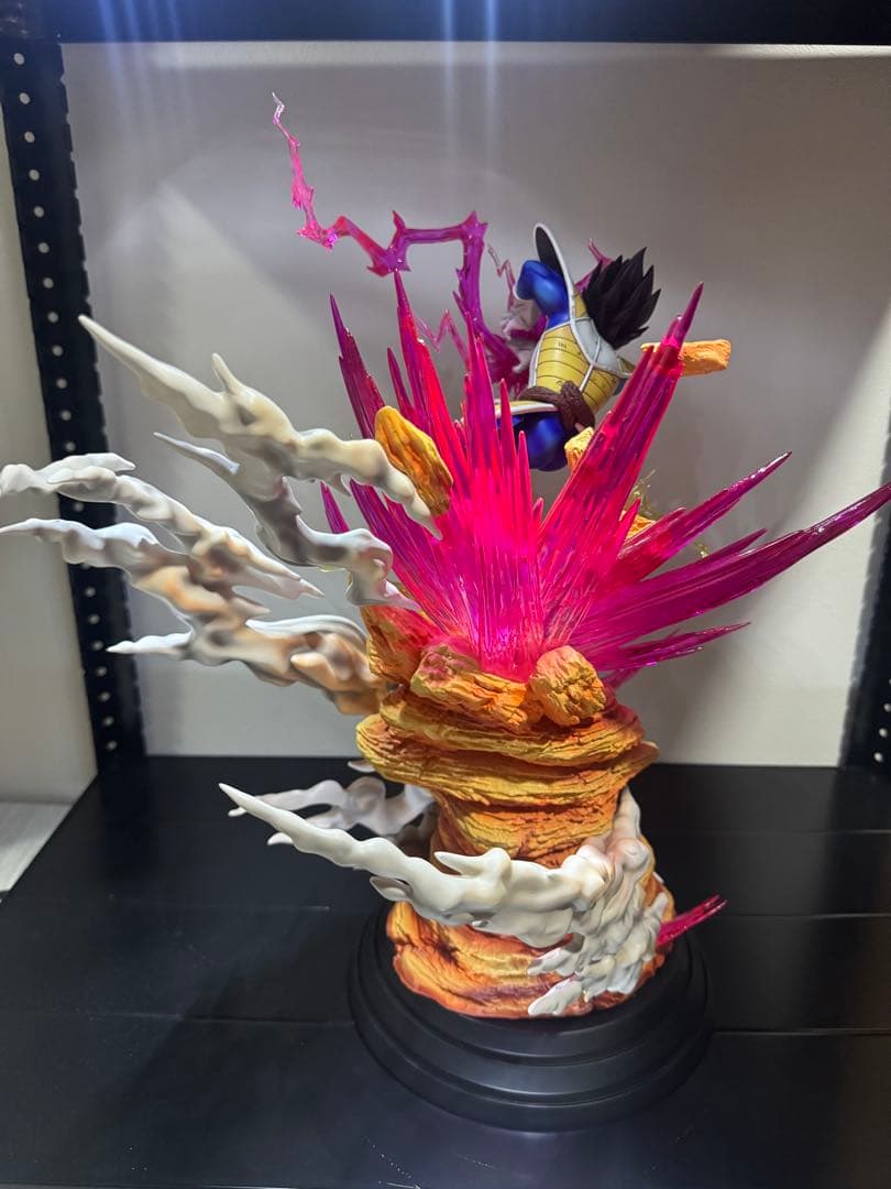 templeスタジオ　ドラゴンボールガレージキット　ベジータ　紫エフェクトver