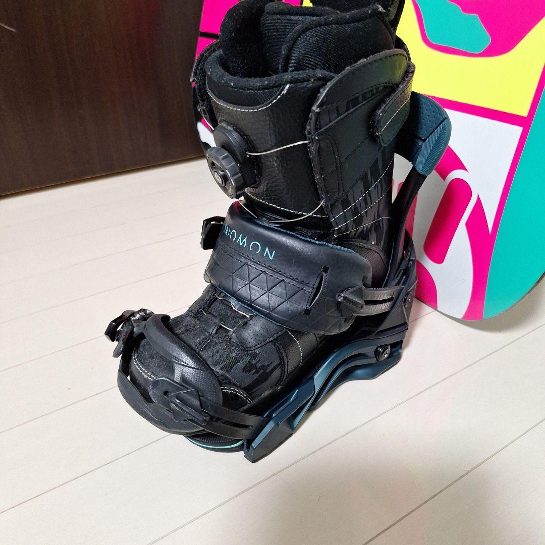 スノーボードセットK2ワールドワイド　　サロモンミラージュSサイズビンディング