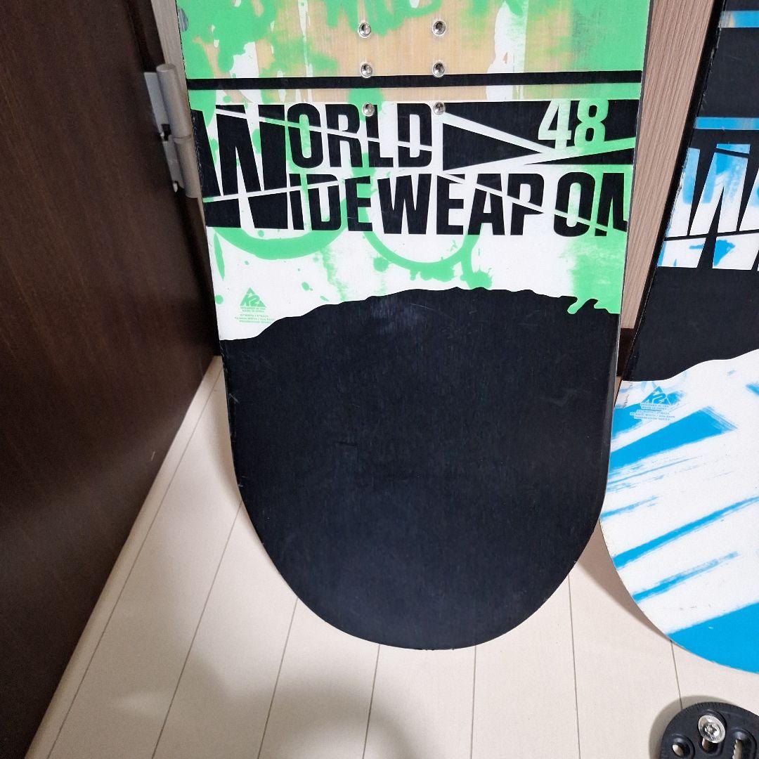 スノーボードセットK2ワールドワイド　　サロモンミラージュSサイズビンディング