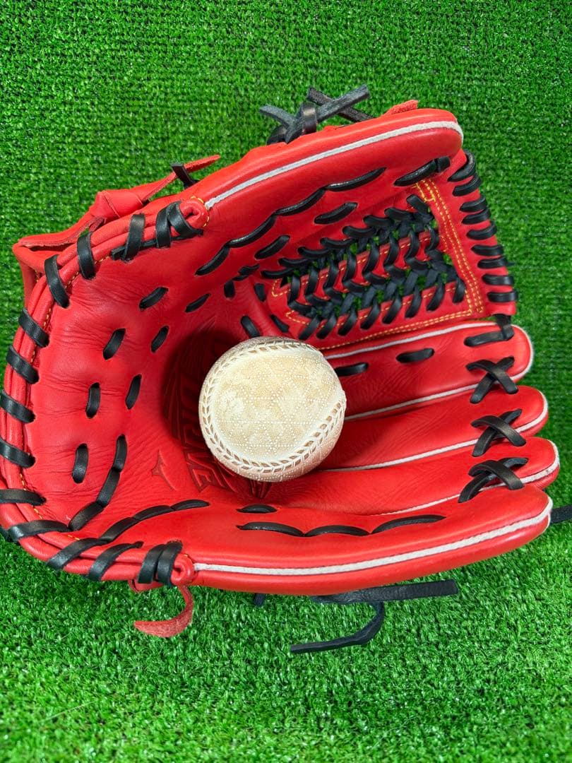 ミズノ　軟式　オールラウンド用　1AJGR32800　ウィルドライブ レッド