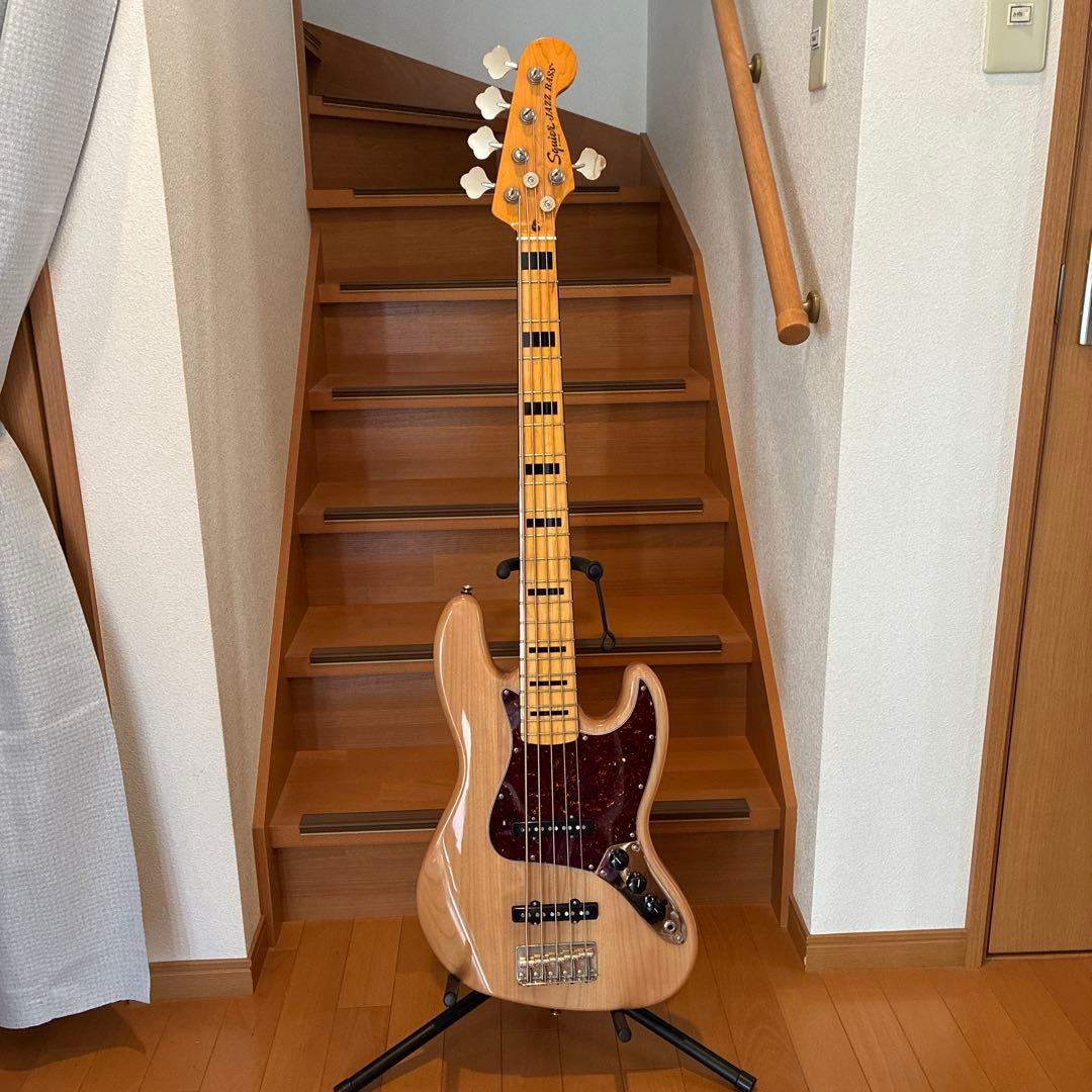 ベース Squier Jazz Bass V Natural
