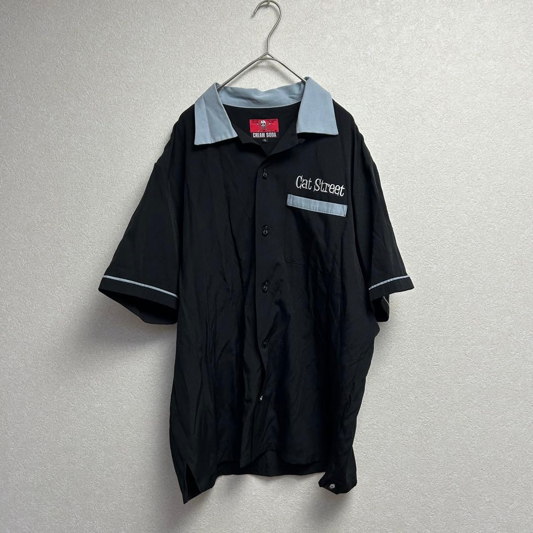 ✨ CREAM SODA クリームソーダ ボーリングシャツ トップス　黒