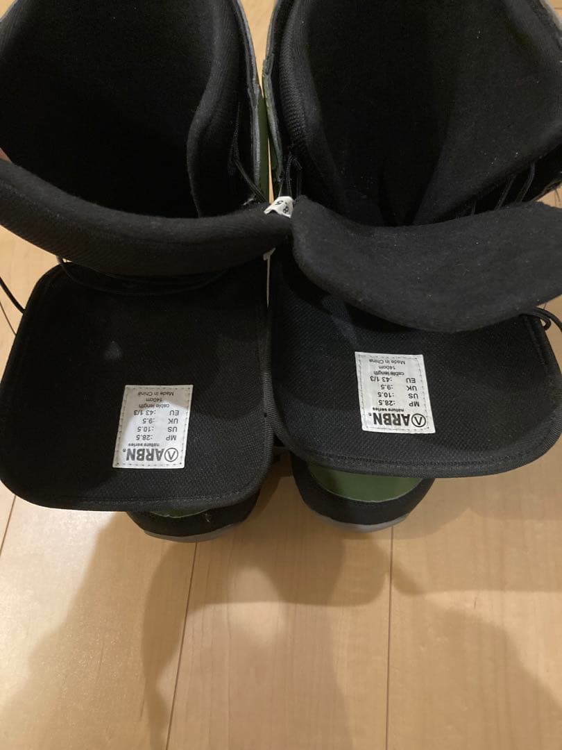 美品28.5cm ARBN エアボーン スノーボードブーツ オリーブ×ブラック