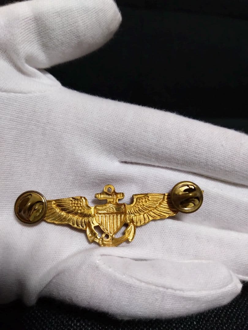 【希少】アメリカ海軍 パイロット記章（トップガン）