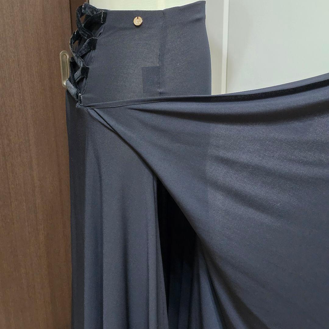 ESPEN SALBERGエスパン社交 ダンススカート Sベルベット紐デザイン