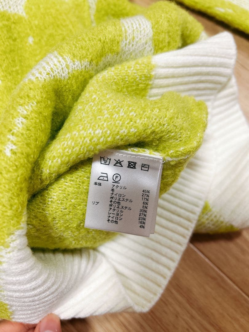 【新作】ラウドマウス/LOUDMOUTH/ニット/ライトグリーン/Mサイズ