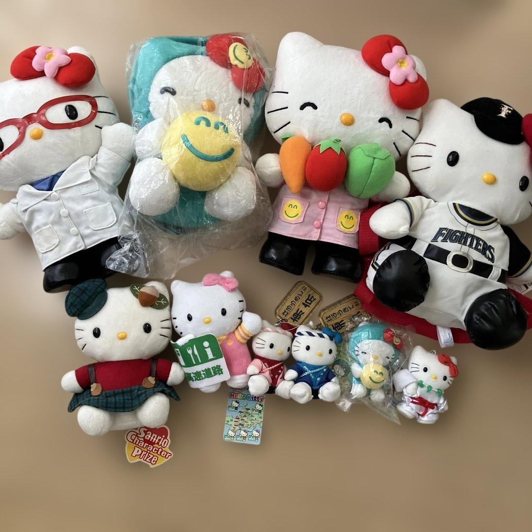 ご当地キティ　レトロキティ　ぬいぐるみ