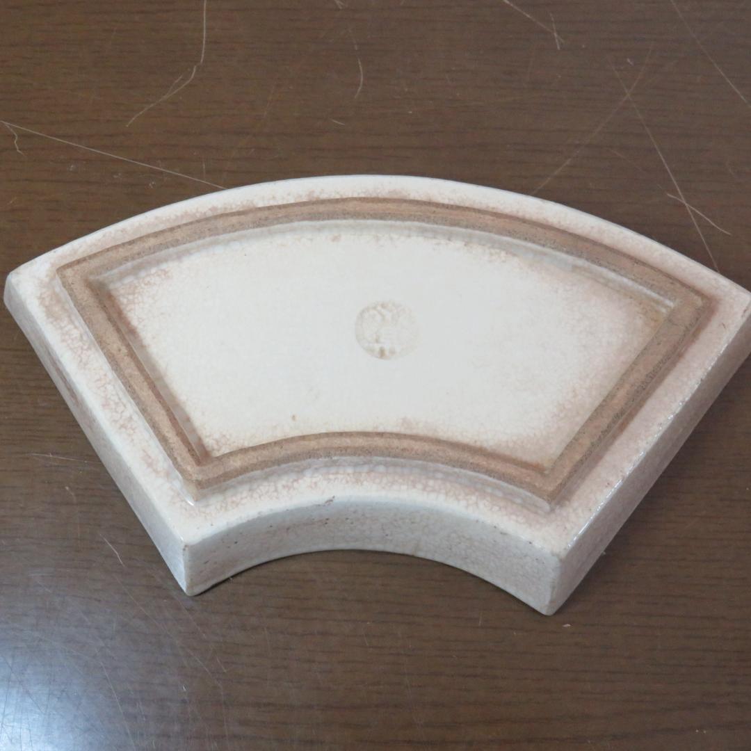 変形皿 扇 永楽善五郎 訳あり ニュウ 直しあり 5枚 希少