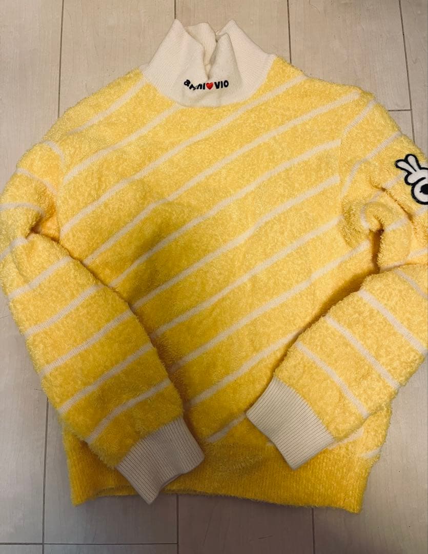 archivio イエロー ストライプ セーター 38