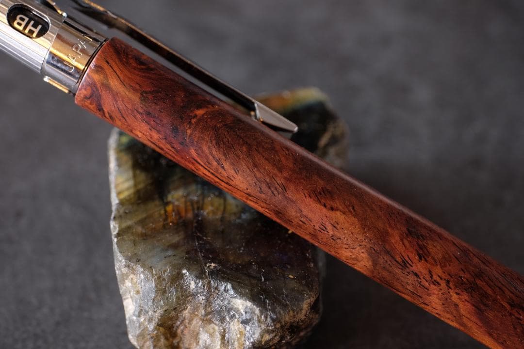 高村杢工房PG5木軸カスタムシャープペンシル0085 ホンジュラスローズ瘤