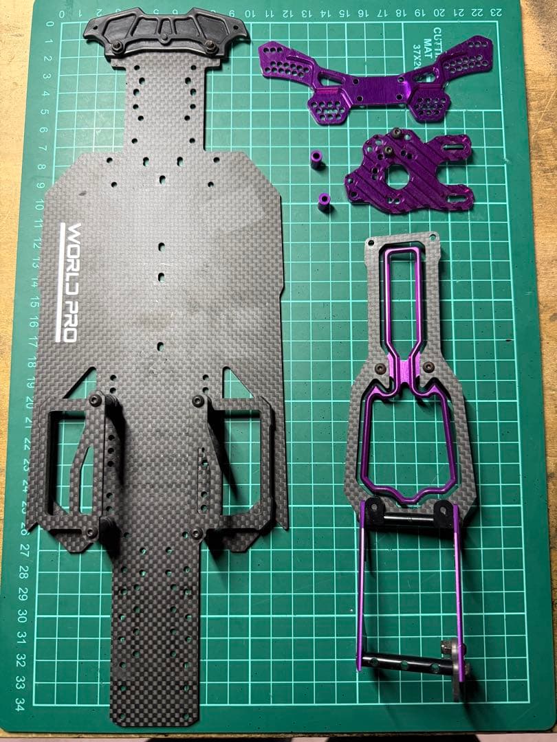 RC ART RDXコンバージョンシャーシ　パープル