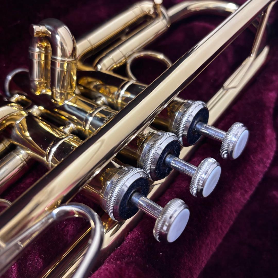 【ほぼ未使用】BRIILER トランペット ケース・付属品付き 初心者向け