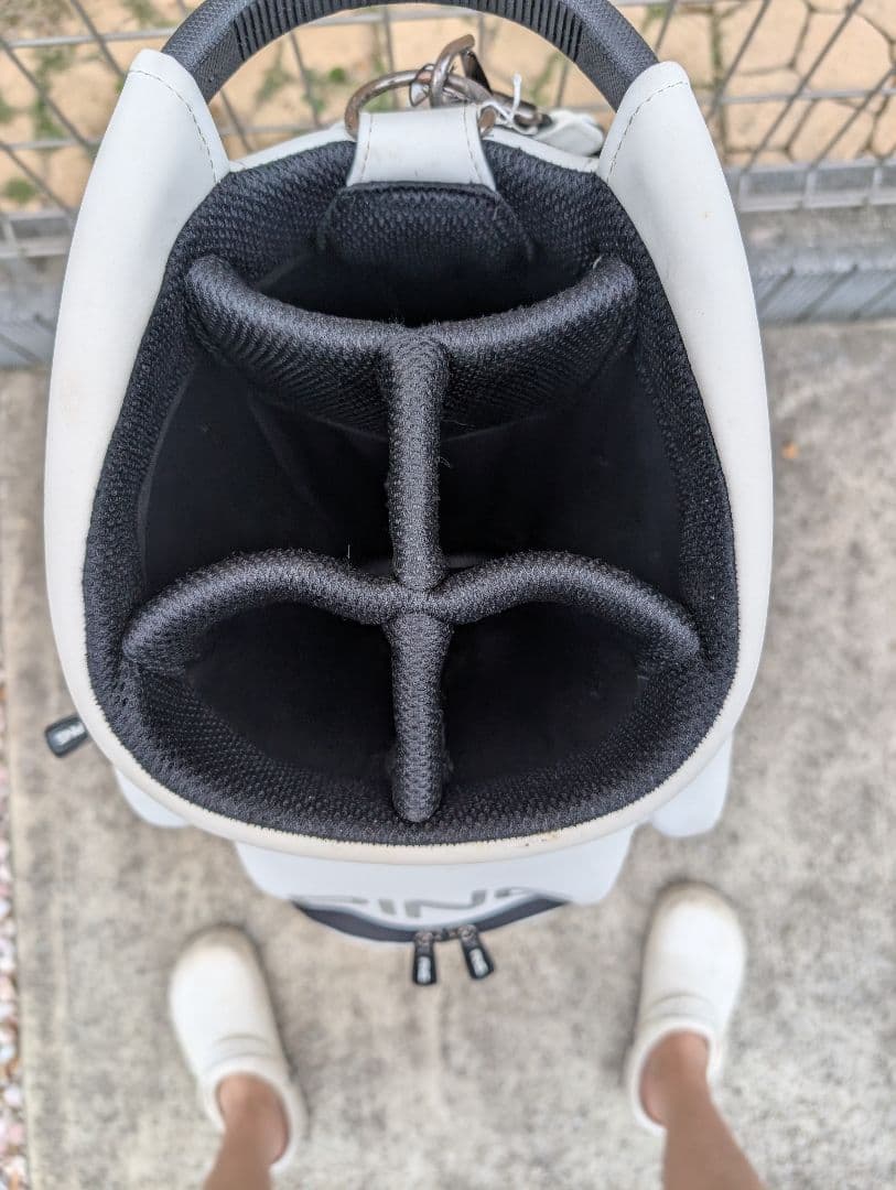 PING ゴルフバッグ ホワイト/グレー