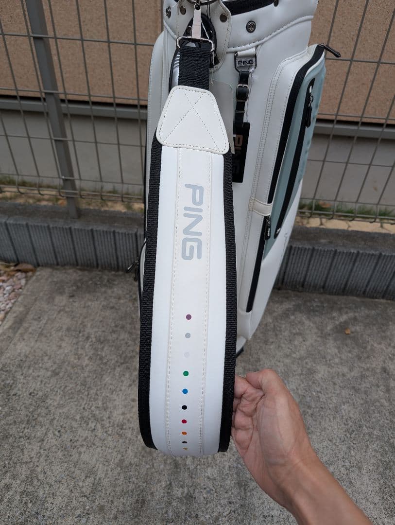 PING ゴルフバッグ ホワイト/グレー