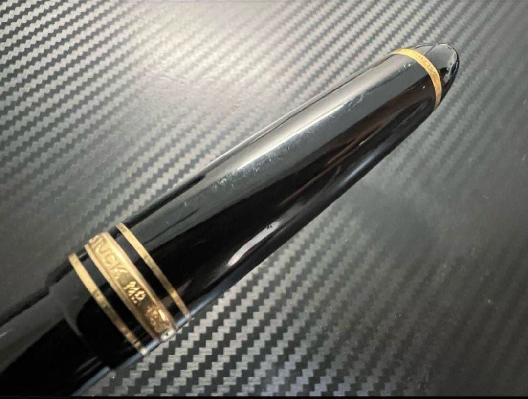 モンブラン 万年筆 美品 146 14C 全金 EF ヴィンテージ