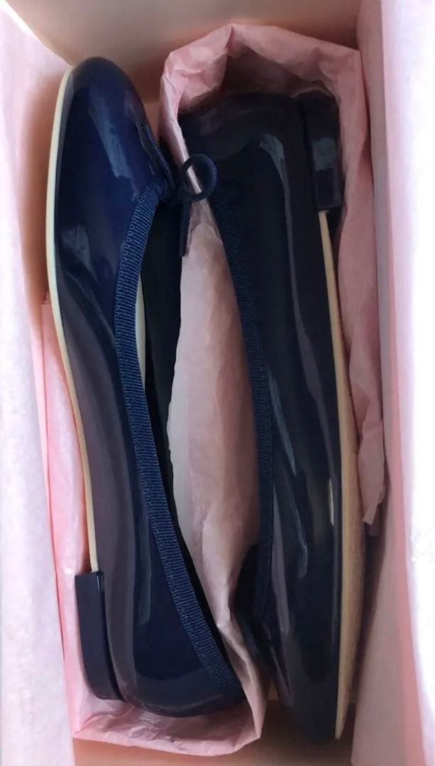 新品未使用Repetto ネイビー レインバレエシューズ39