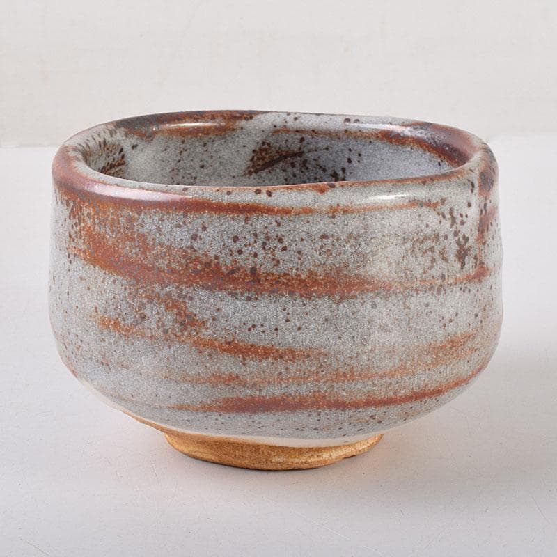 茶道具　人間国宝　荒川豊蔵作　志野茶碗　共箱　M　R8052