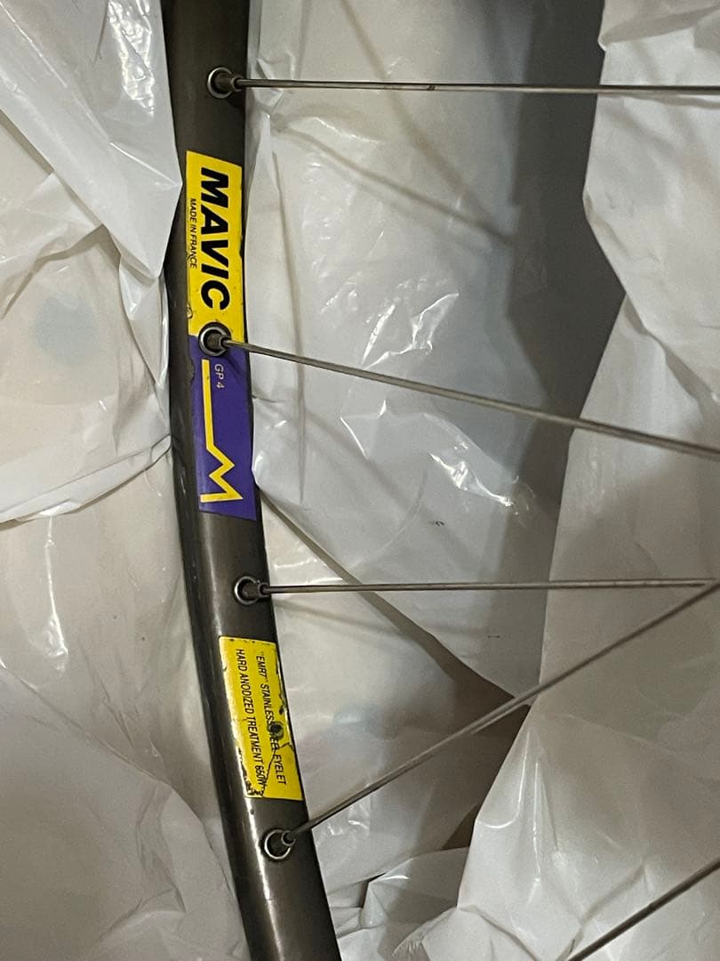 ビンテージMavic GP4M カンパニョーロCレコードハブ36H完組チューブラ