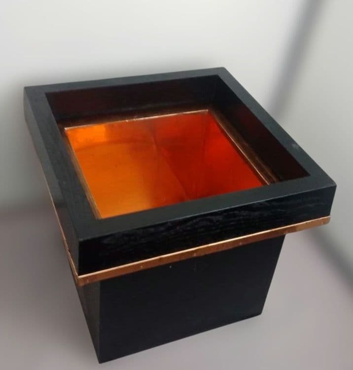 茶室セット 炉緑 A-1 ユアサ建材 風炉 銅　鉄鍋付き