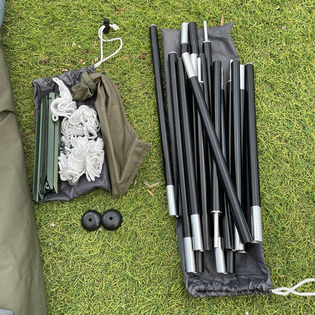 フルセットBUNDOK(バンドック) ソロベースex、前幕+フタマタポール2本