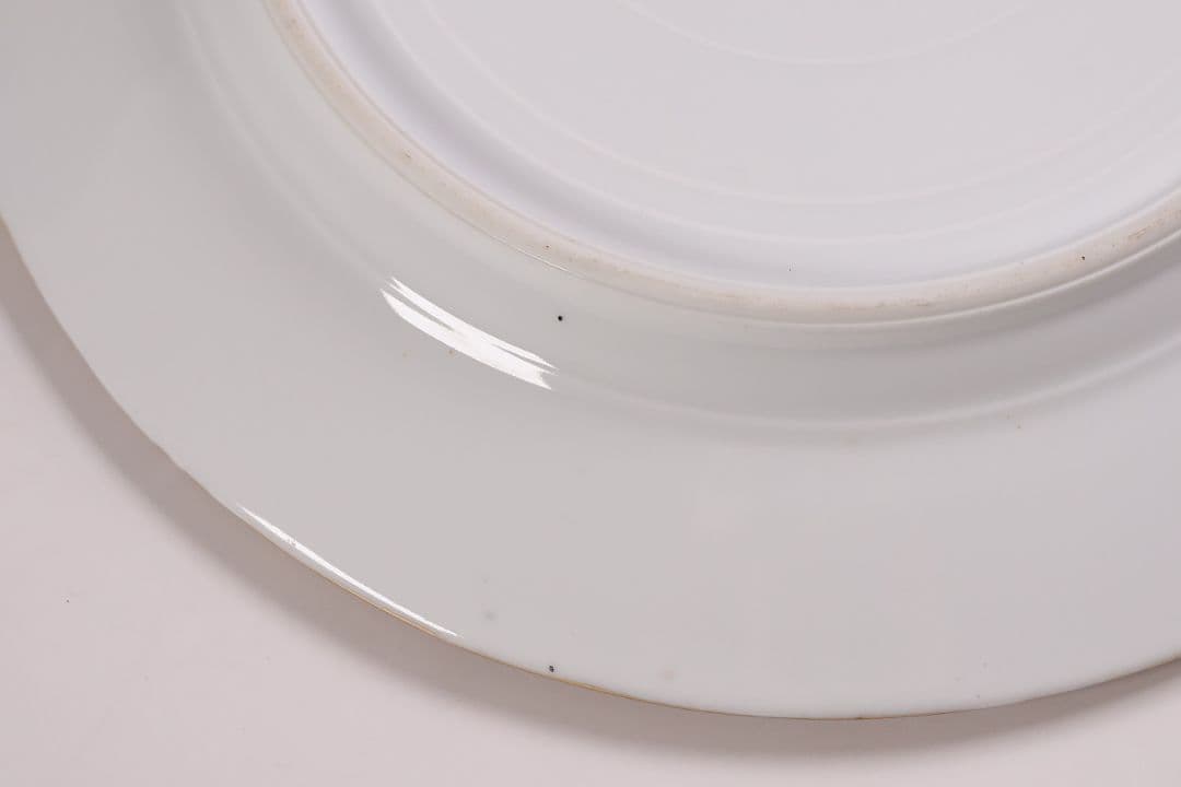 【CM289】オールドノリタケ 花図 プレート 26.5cm 明治 皿 陶磁器