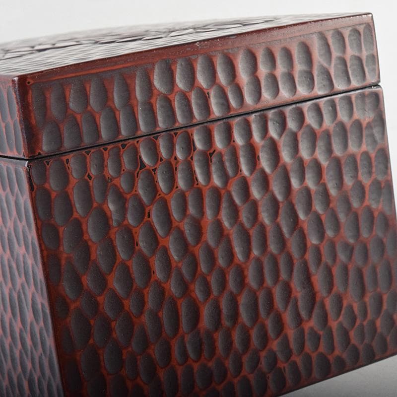 茶道具　鎌倉彫　高台寺文　利休茶箱　黒楽茶碗　振出など　七点一式　M　R8803