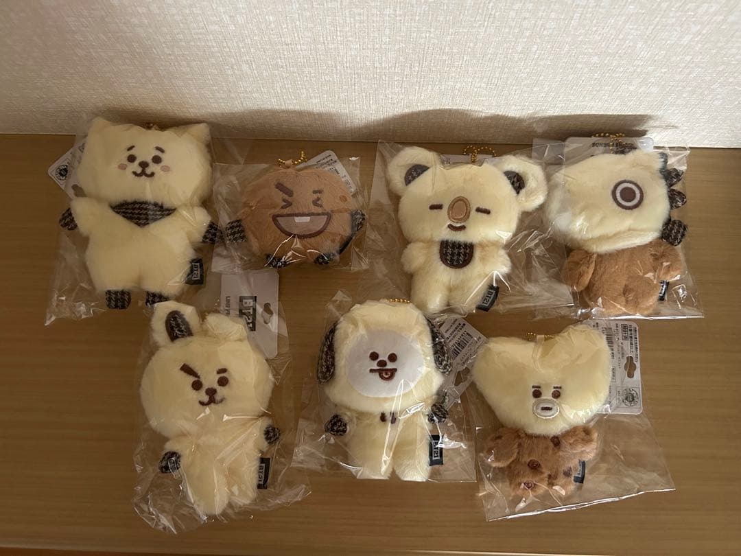 BT21 グレンチェック　マスコットセット