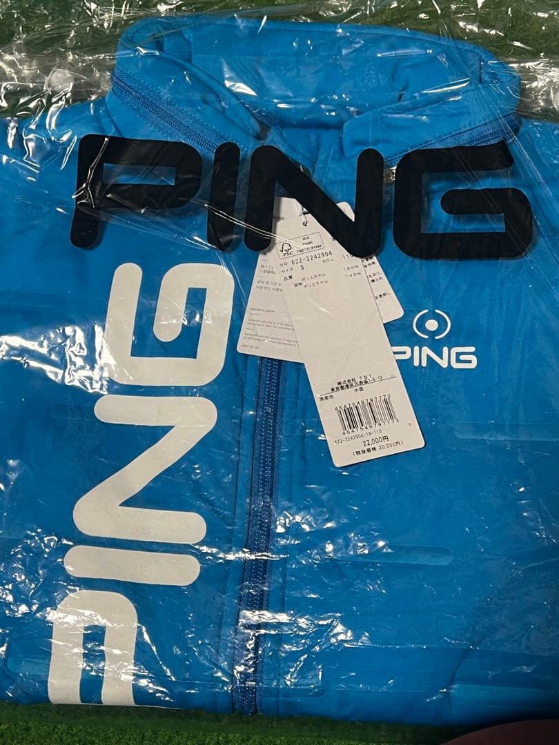 新品タグ付き/ピン ゴルフウェア接結中綿ブルゾン/ジャケット 縦横ストレッチ素材