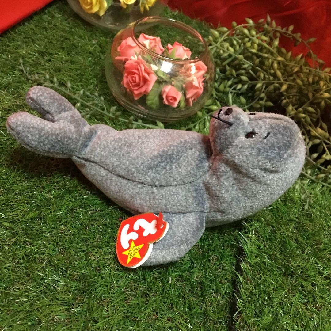 1月17日誕生日⚫️なめらかアザラシ⚫️Ty ビーニーズ Beanie Baby