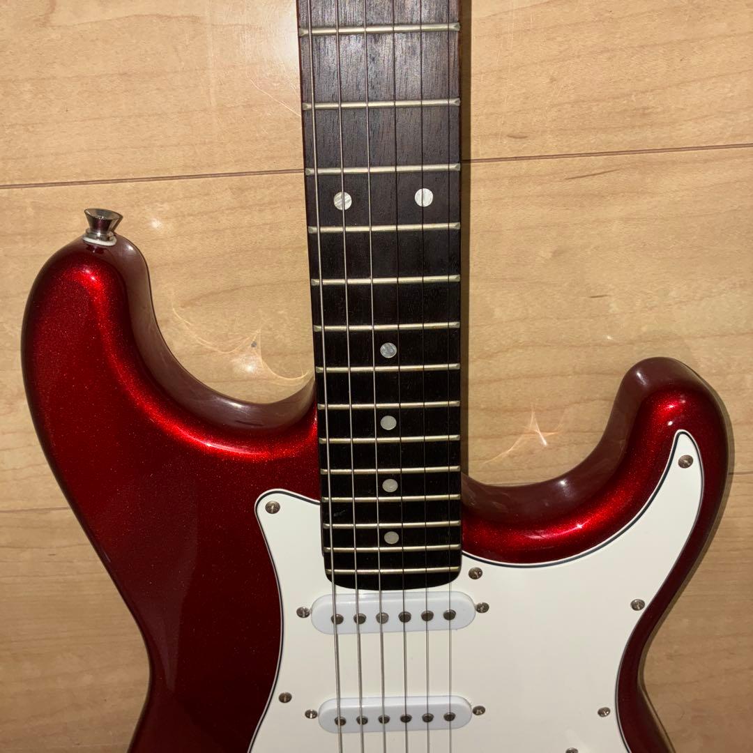 ラメ！調整済み！プレイテックのストラトキャスタータイプエレキギターです