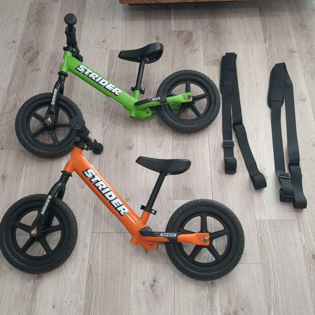 STRIDER SPORT 12 オレンジ グリーン(ショルダーベルト付き)