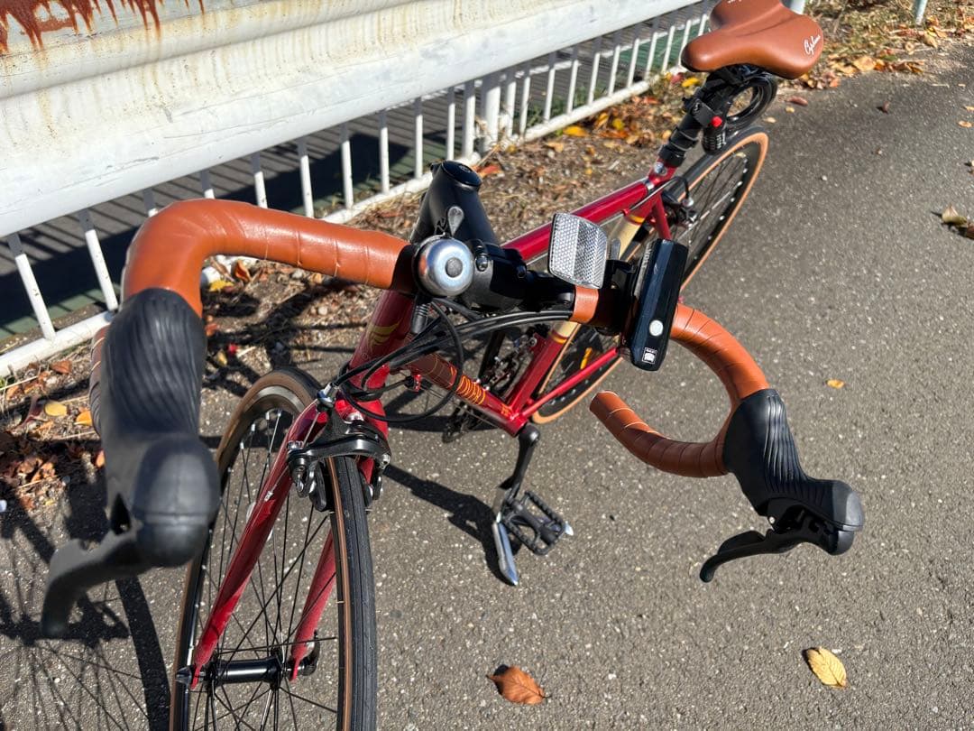 CANOVER レッド ロードバイク ダイヤルロック付き