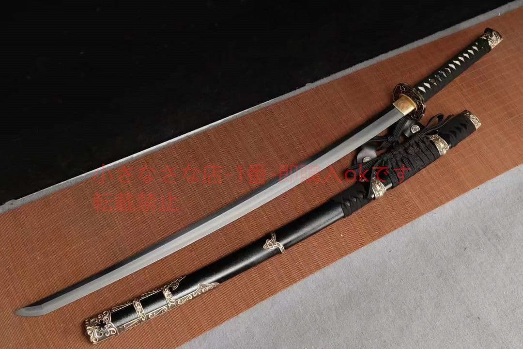 26寸弱反直線紋三色研武士太刀  古兵器 武具 刀装具 日本刀 模造刀 居合刀