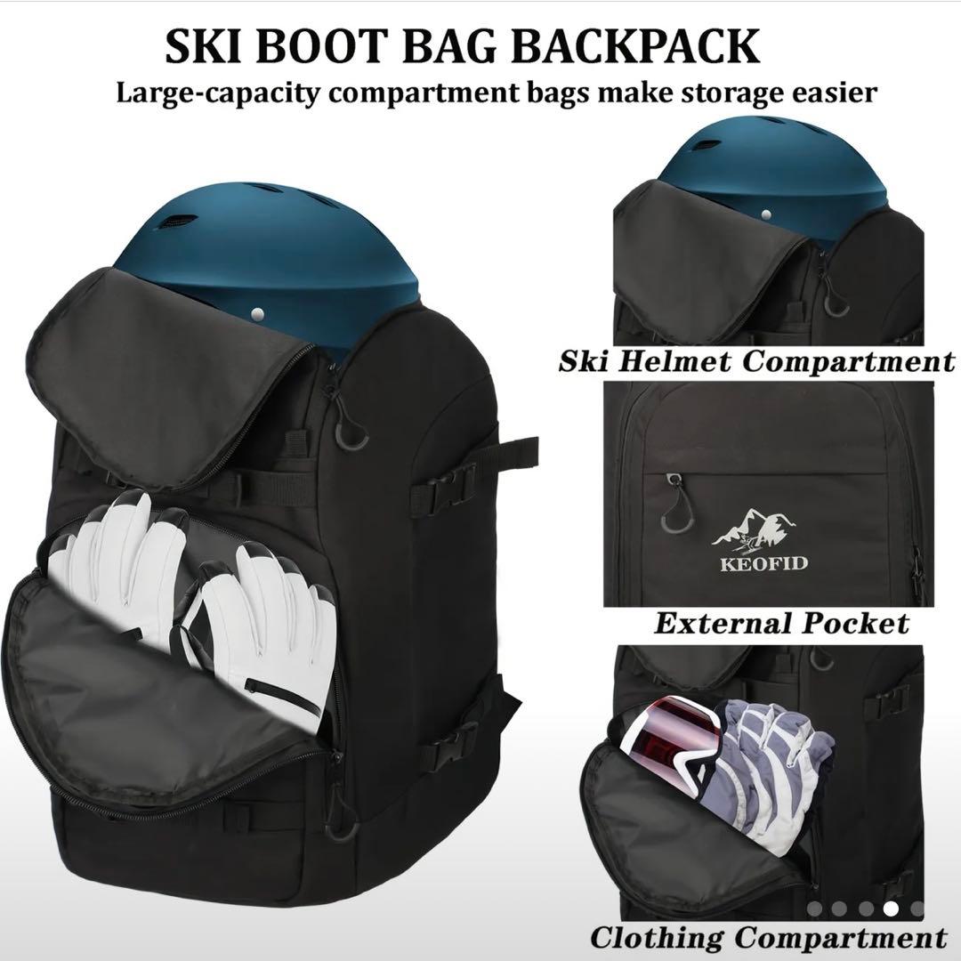 【新品】 スキー スノーボード用品リュック バッグ 黒