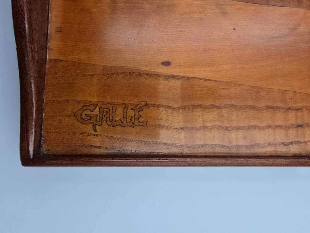 エミール・ガレ / 風景文マルケトリトレイ/