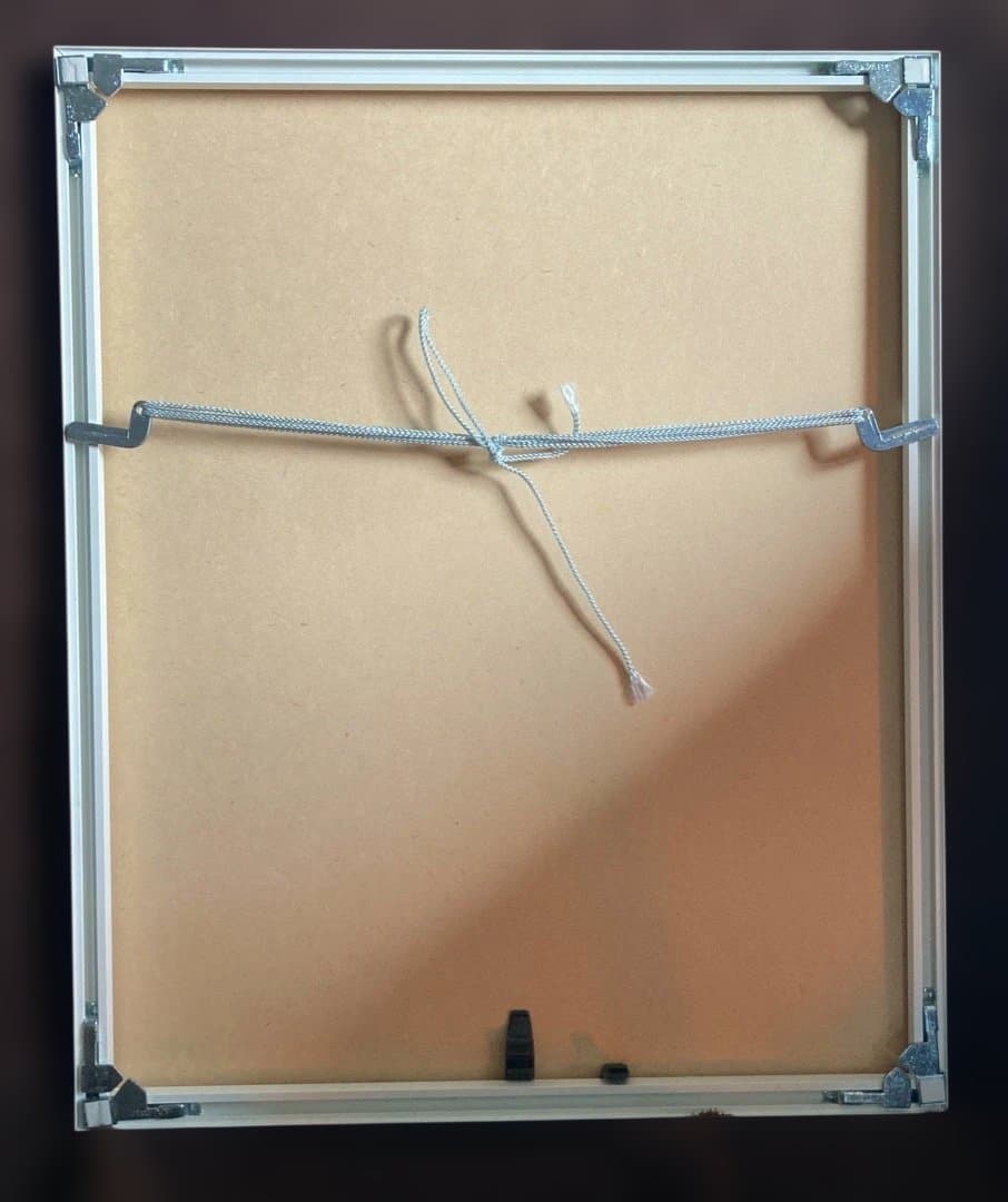 新品直筆絵画『原マスミ／祈り』豪華（四つ切り）額付