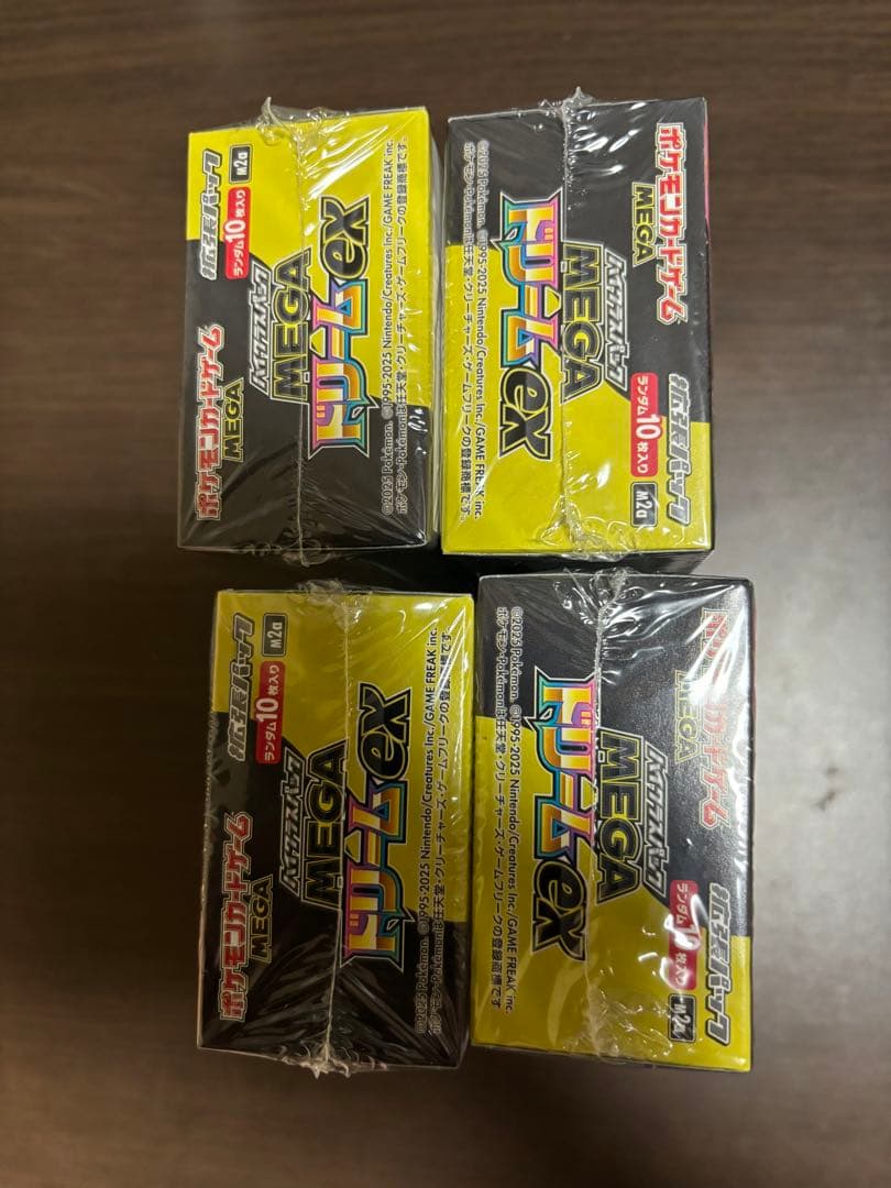 シュリンク付き　ポケモンカード　MEGAドリームex 4BOX