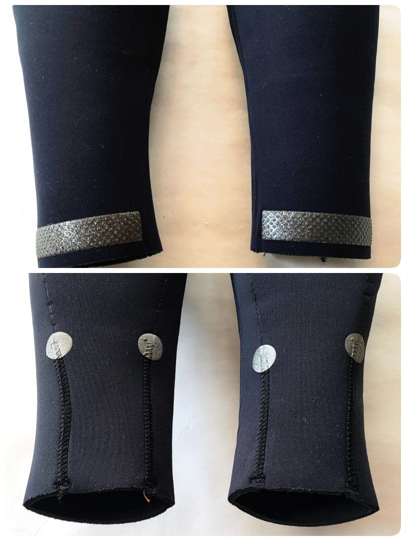 【超美品】XCEL フルスーツ ノンジップ 5×3 ブラック/ゴールド 日本製