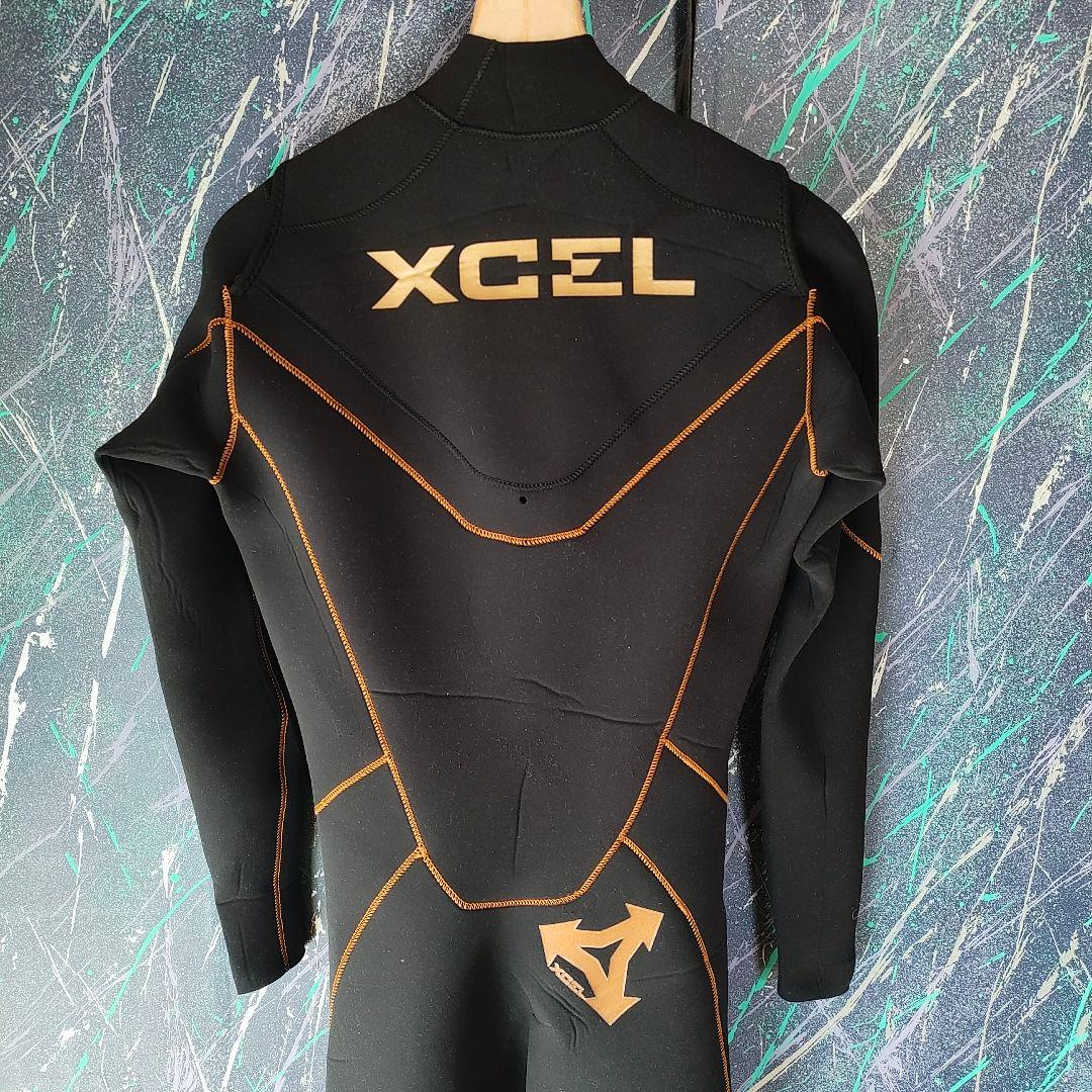 【超美品】XCEL フルスーツ ノンジップ 5×3 ブラック/ゴールド 日本製