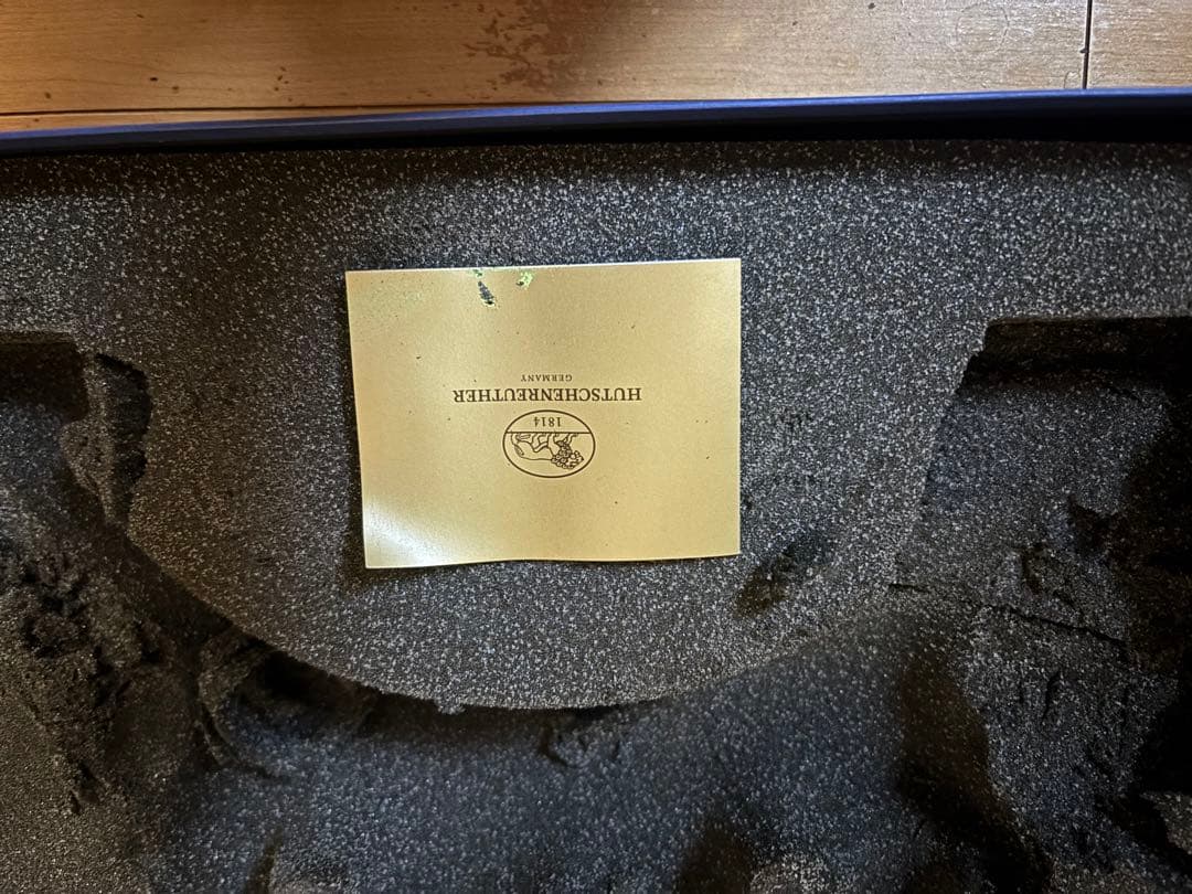 フッチェンロイター　キャンドルスタンド 陶器製　台は木製