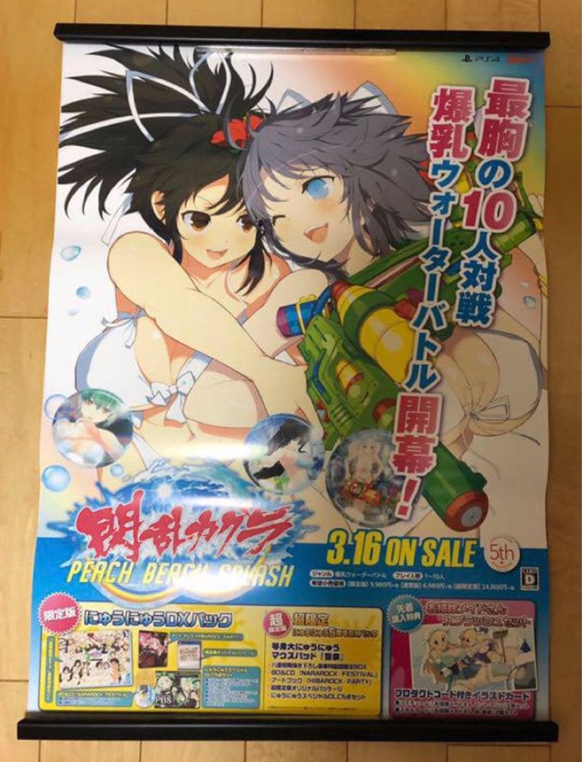 【非売品】閃乱カグラ ピーチ ビーチ スプラッシュ 八重樫南 B2 ポスター