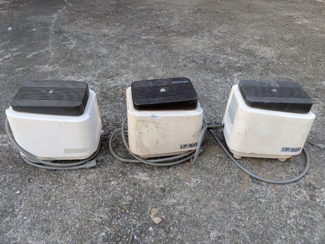 ジャンク品　LP-100H エアーポンプ 2台 80H 1台　浄化槽 ブロワー
