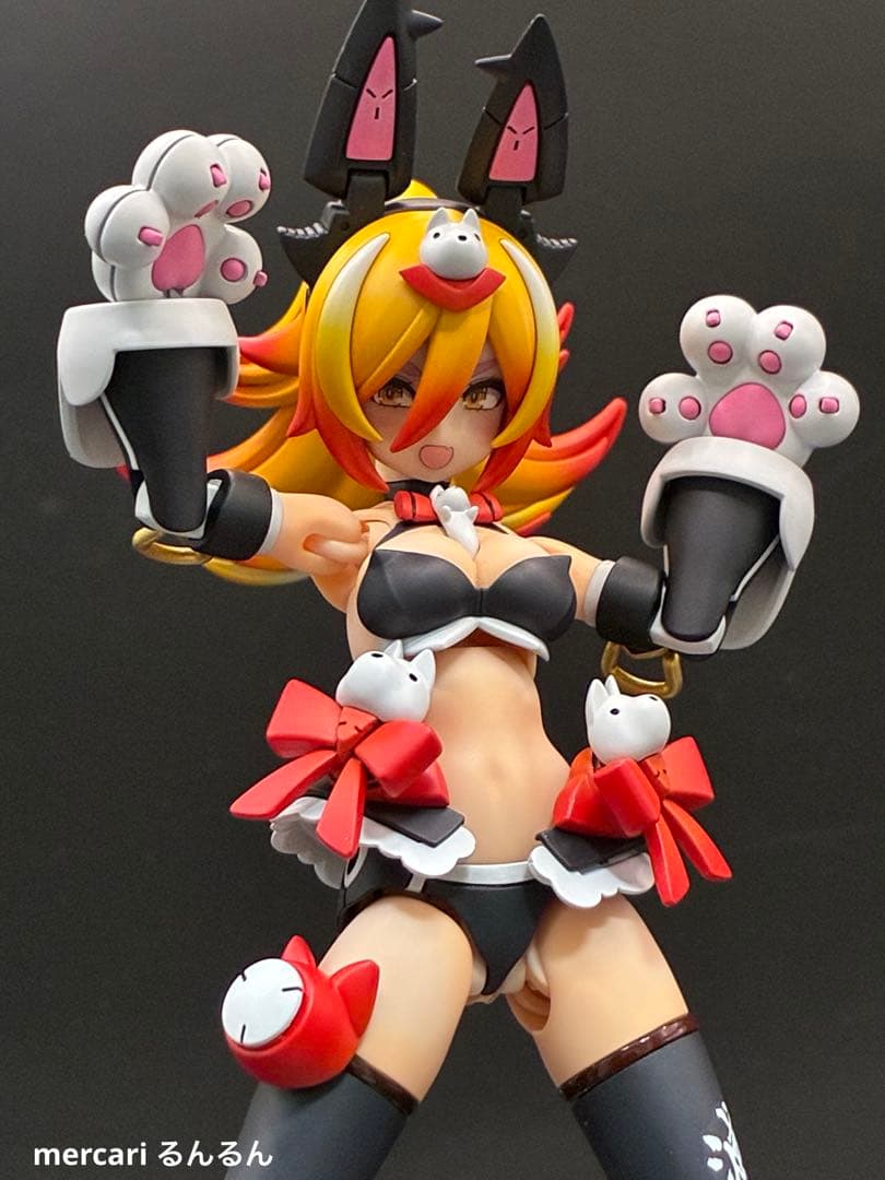 メガミデバイス　PUNI☆MOFU ラン　塗装完成品　煉獄カラーver