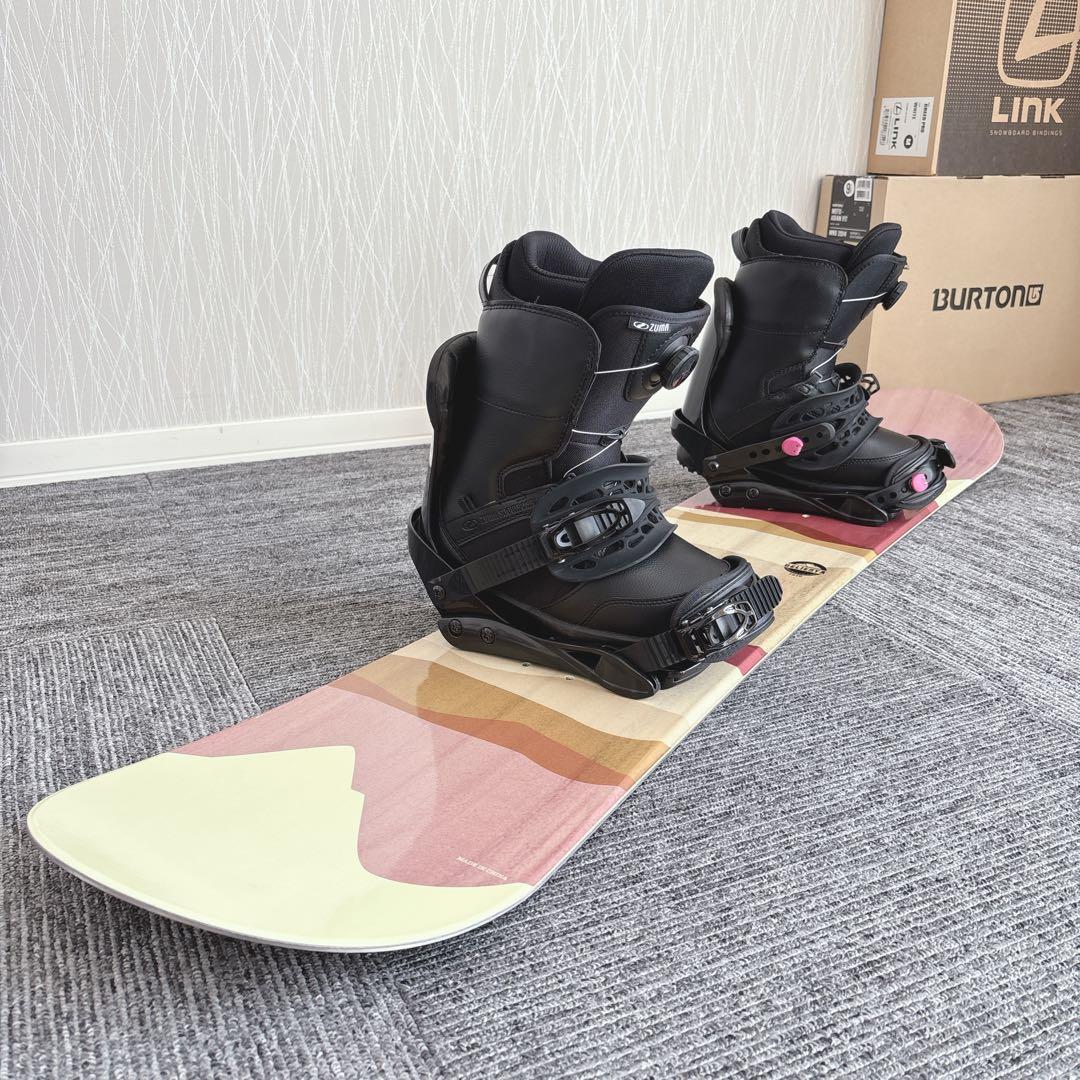 66美品❗️超豪華❗️コスミックサーフ レディース スノーボードセット★141cm