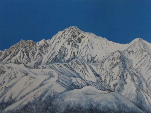 加山又造、雪晴れる、希少画集画、新品額装付、状態良好