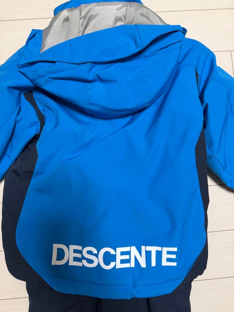 DESCENTE スキーウェア 子ども用 青色