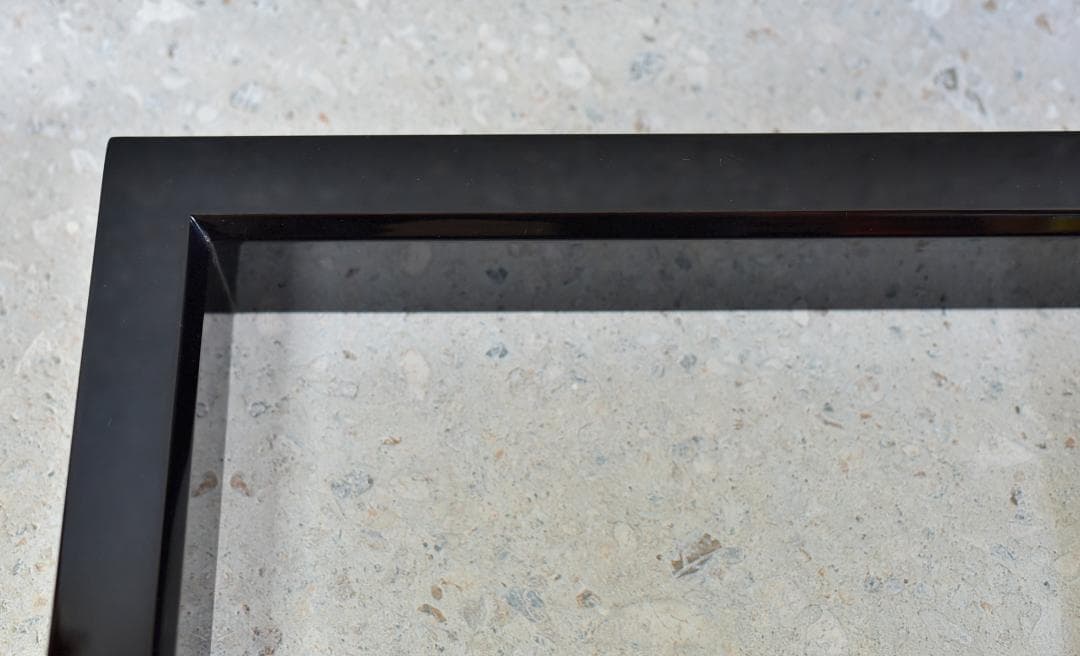 輪島塗、山口清次作真塗炉縁【極上品】　囲炉裏/お茶道具