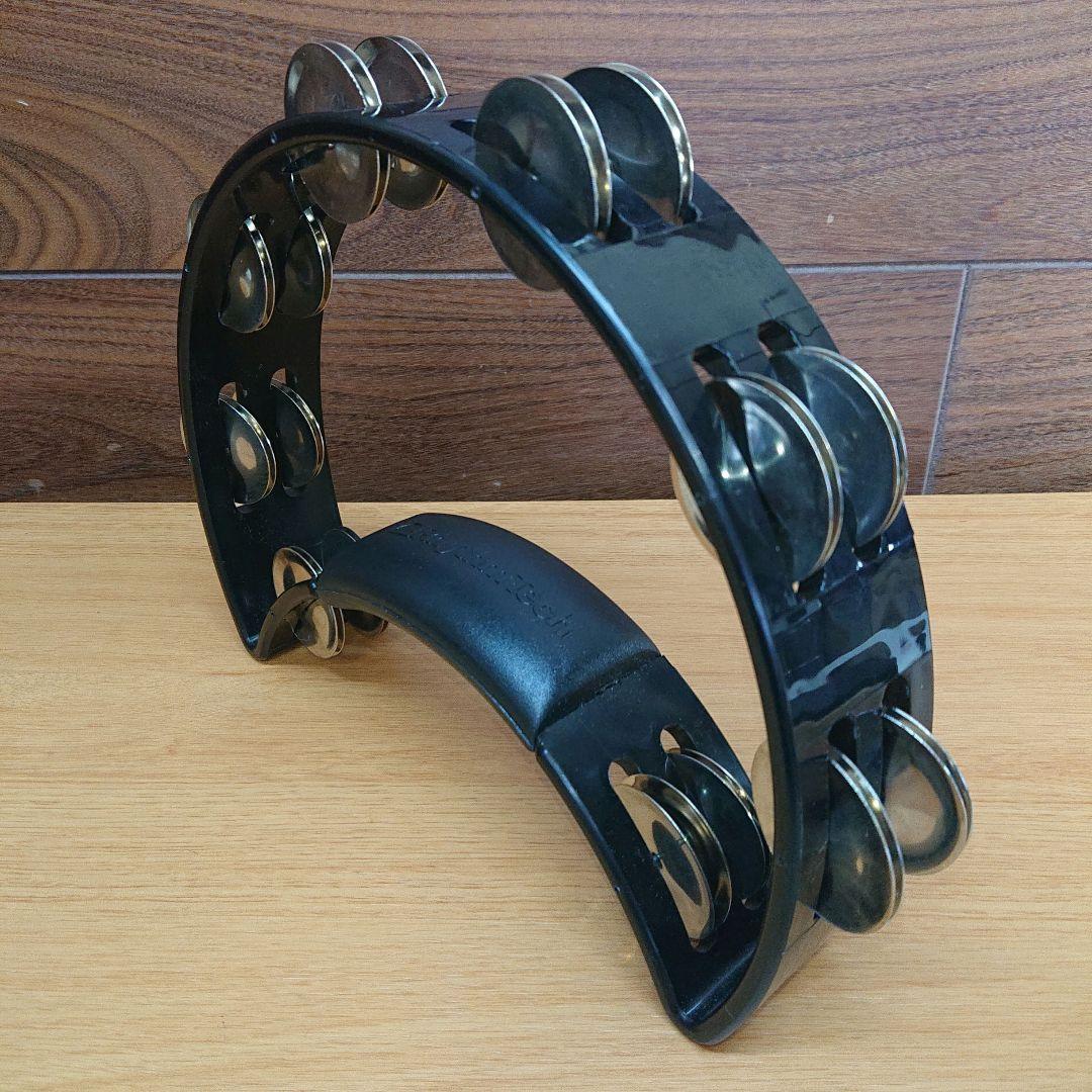 RhythmTech リズムテック RT1010 ニッケル2連タンバリン黒 楽器