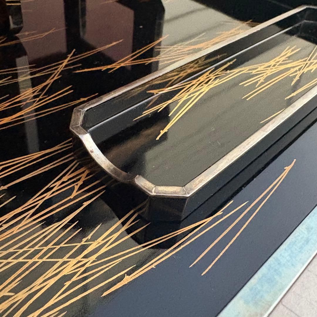 純銀■漆器　蒔絵　作家物　最上級　お正月　おとそ　重箱