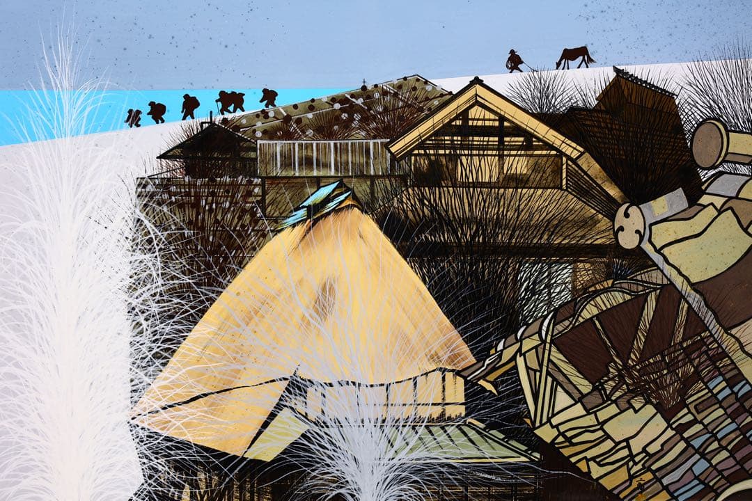 ⭕️貴重　一点物　金井二郎　絵　最上位作　絵画　日本画　風景画　アート　25号